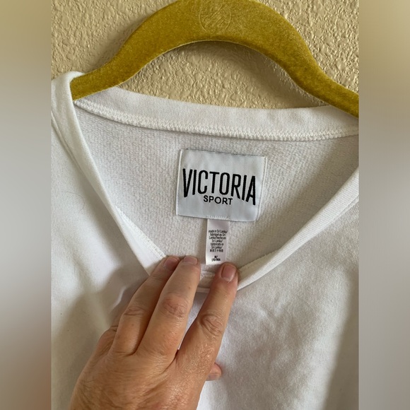 VS Sport Athletic Long Sleeve Cropped Sweatshirt Top 🌴 - Picture 5 of 7